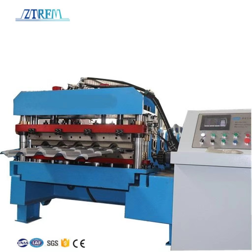 ZTRFM Full Automatic High Speed Step Tiles Roll Forming Machines Glazed Tile Roll Forming Machine