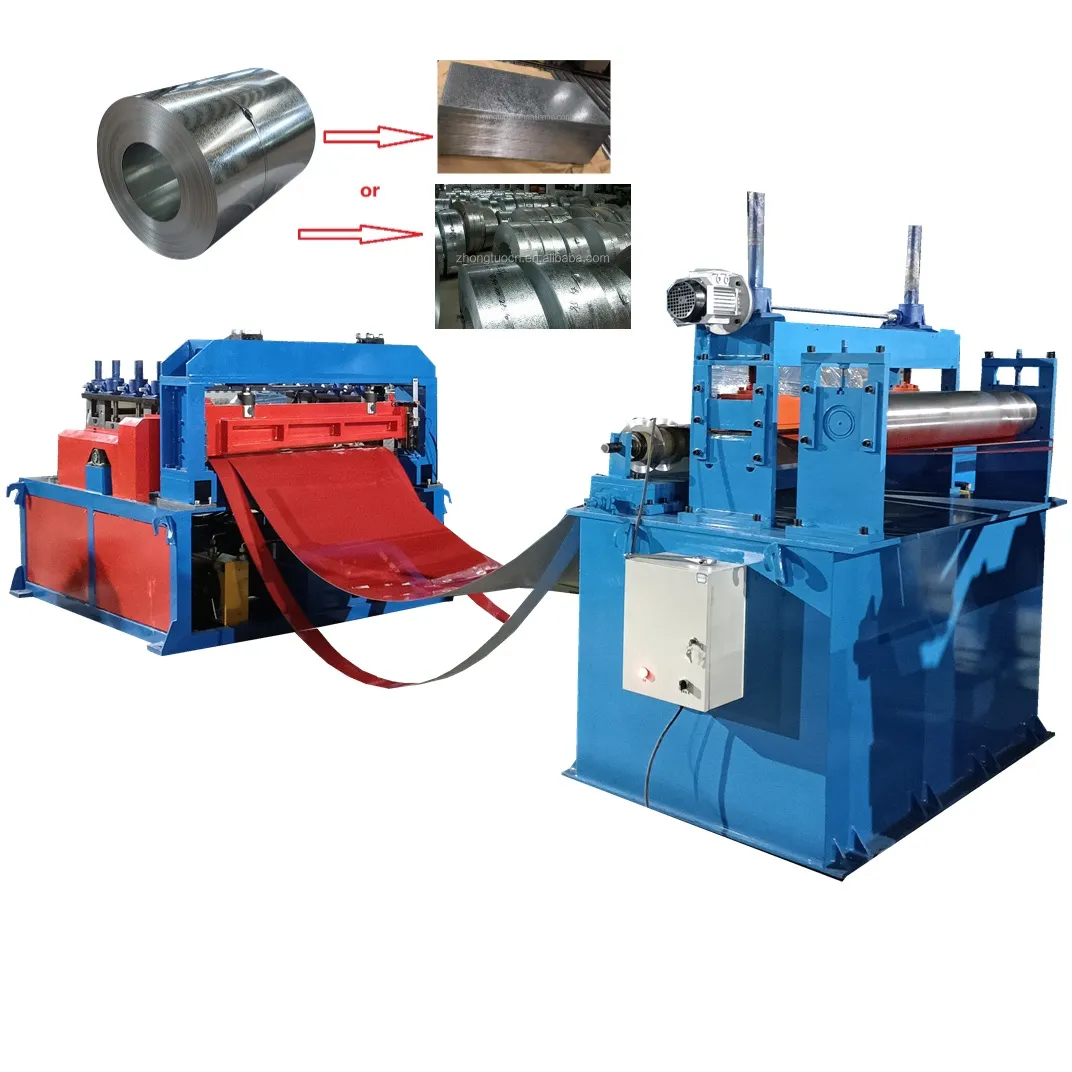 Color Steel Coil Galvanized Steel Coil Thin Material Combined Slitting Line Machine and Cutting to Length Machine and Recoiler