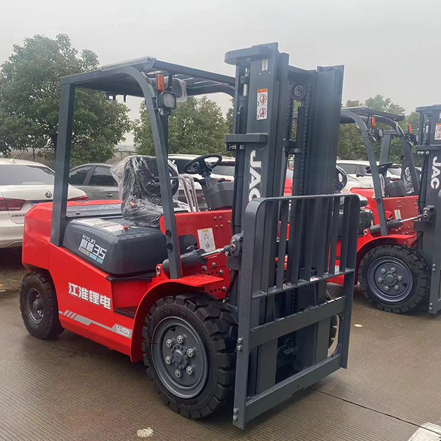 Jac Heli Forklift Electric 2ton 2.0ton 1.5 2 Ton 3ton Charger 80v Motor 4 Wheel Lithium Ion Battery