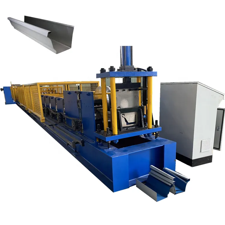 Trade Assurance K Style Aluminium Roofing Used Gutter Downspout Pipe Waterdown Drain Gutter Cold Roll Forming Machines