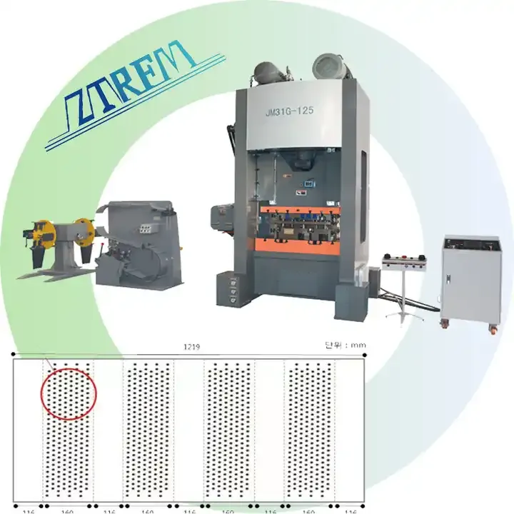 ZTRFM High Speed High Efficiency Metal Sheet Punching Machine Steel Plate Punching Machine 4KW