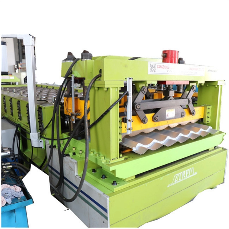 Monterrey Tile Roofing Sheet Roll Forming Machine for Making Tiles Assembled in Azerbaijan