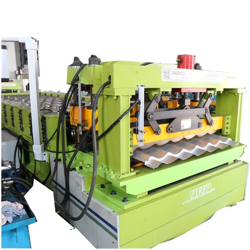 Monterrey Tile Roofing Sheet Roll Forming Machine for Making Tiles Assembled in Azerbaijan