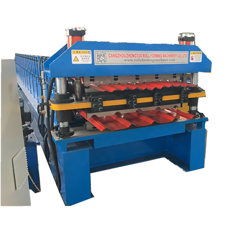 ZTRFM Muti Function Anti Condensation Double Layer Corrugated Sheet PBR Panel Machine Metal Roofing Sheet Making Machine