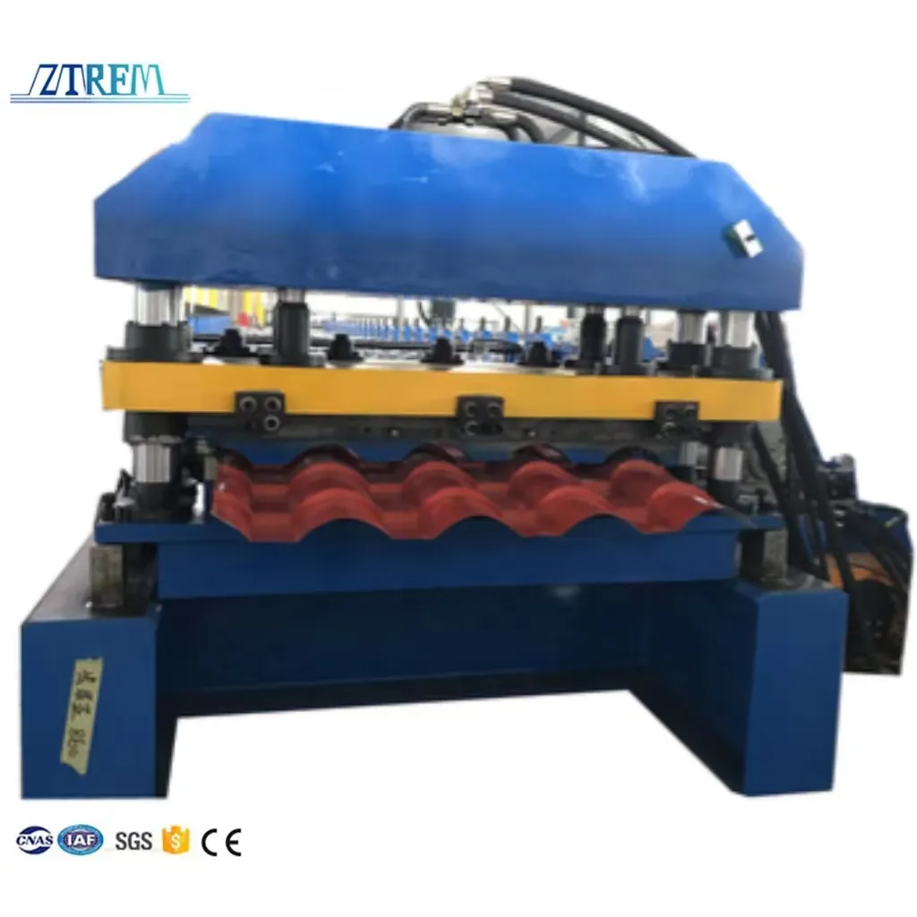 ZTPFM Full Automatic Roof Tile Making Machine Roof Roll Forming Machine Glazed Tile Forming Machine
