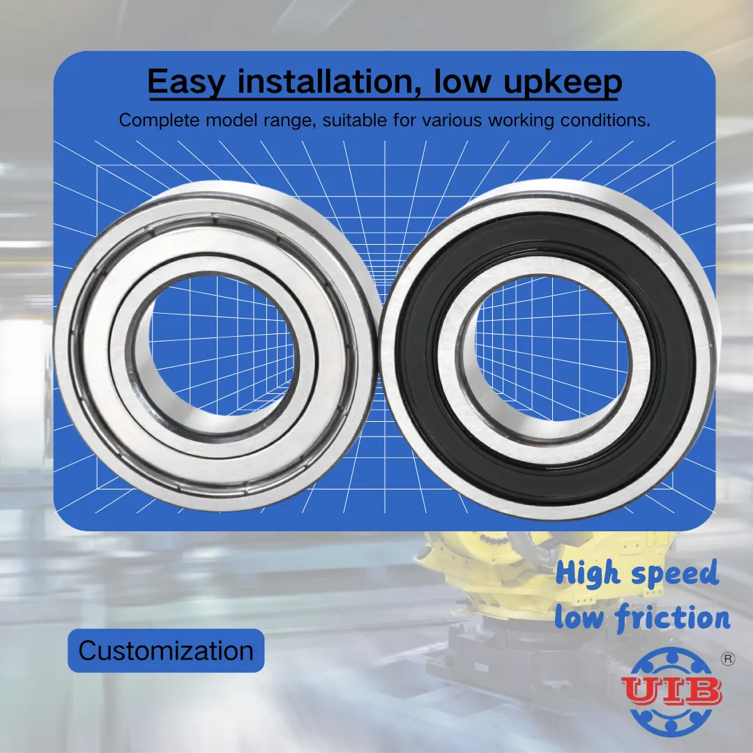 Hot Deep Groove Ball Bearings 6316RS with Rubber Seals, Vibration Damping Radial Ball Bearing for Precision Equipment and Fans