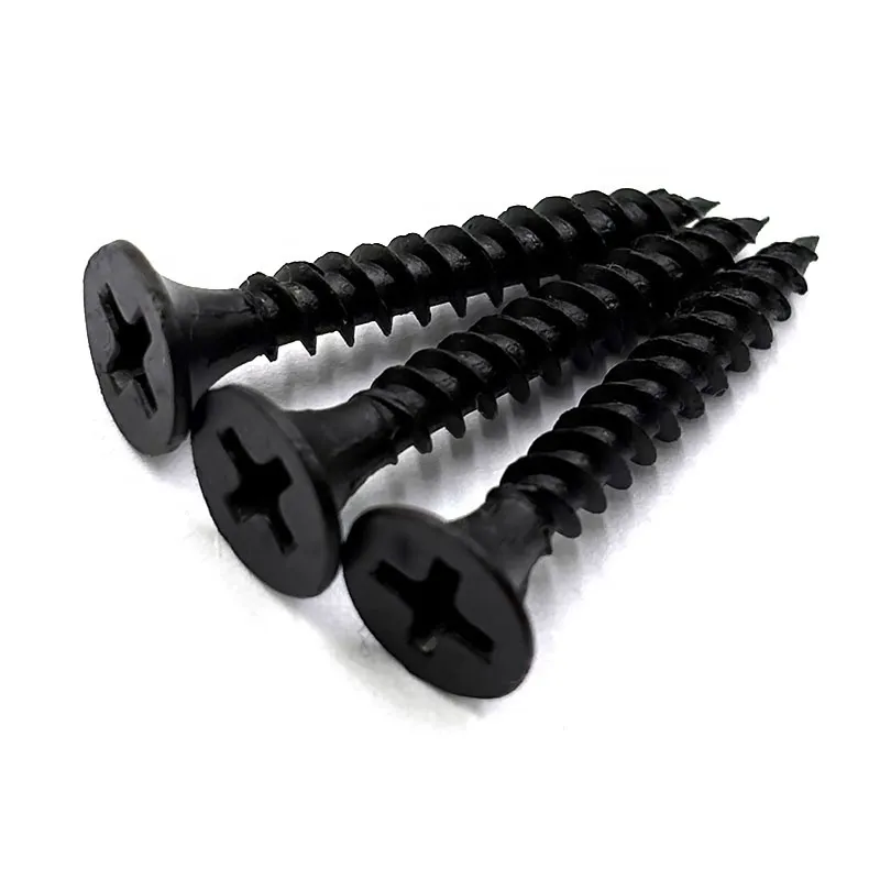 C1022 Drywall Screws Black Phosphated Bugle Head Fine Thread Factory Wholesale Drywall Screws+13-254MM+M3.5