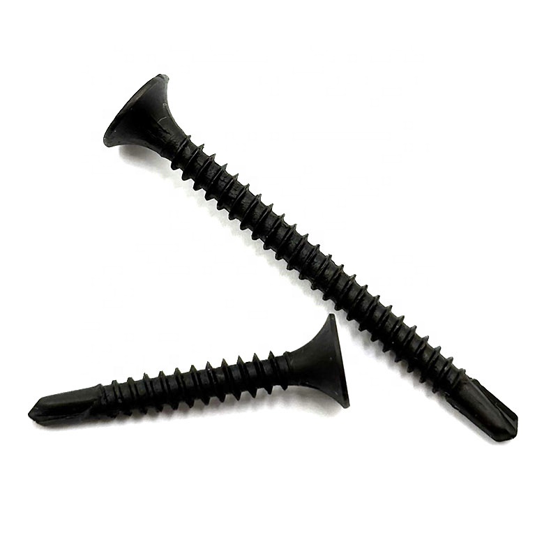 High Quality Factory Supply Black Phosphated Self Drilling Drywall Screws Manufacturer Fine Thread Bugle Head