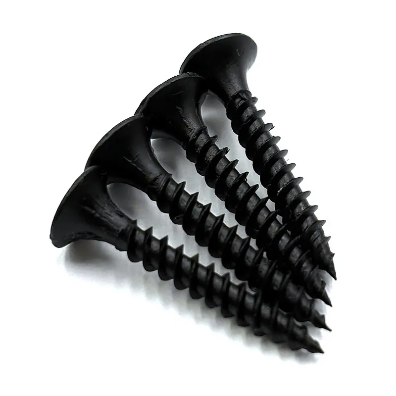 High Quality Drywall Screw in Black Phosphated Fine Thread Carbon Steel Bugle Head-Inch Measurement System Factory Direct Drywall Screws+13-254MM+M3.5