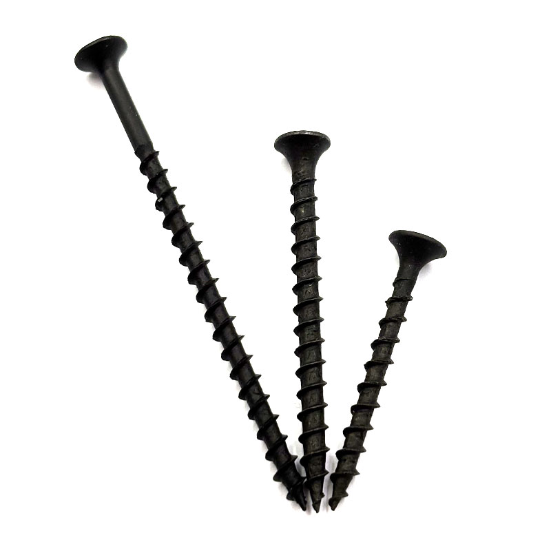 Premium Black Phosphated Drywall Screw Coarse Thread Carbon Steel Inch & Metric Measurement System Factory Hot Sale