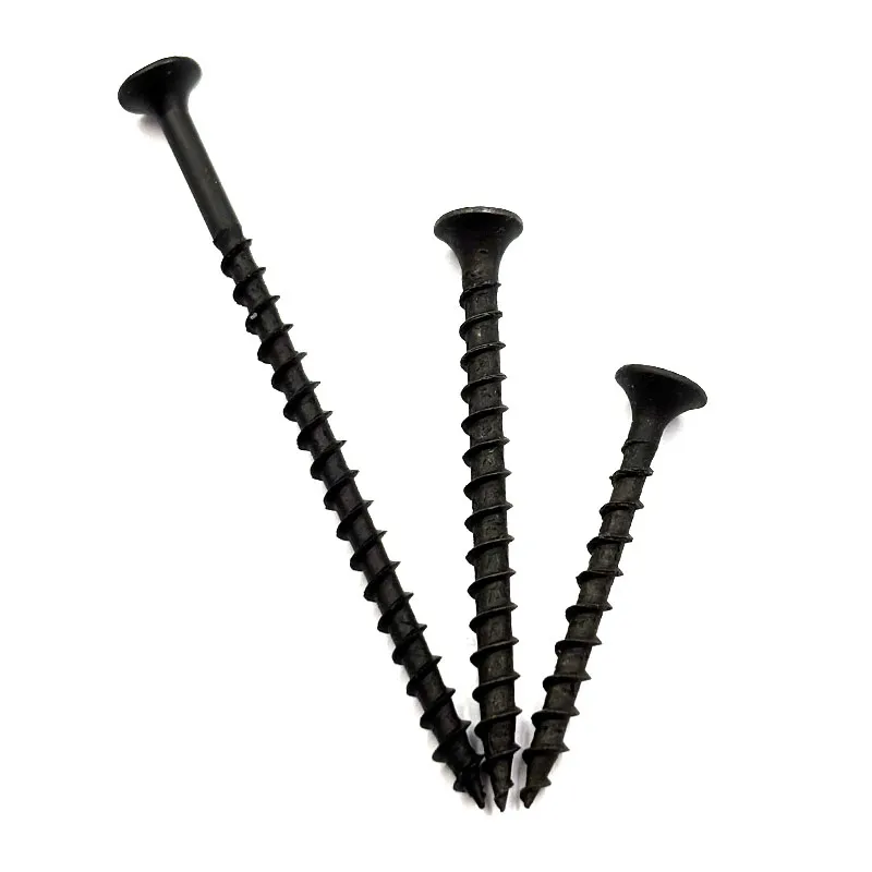 Premium Black Phosphated Drywall Screw Coarse Thread Carbon Steel Inch & Metric Measurement System Factory Hot Sale Drywall Screws+12mm+M3.5