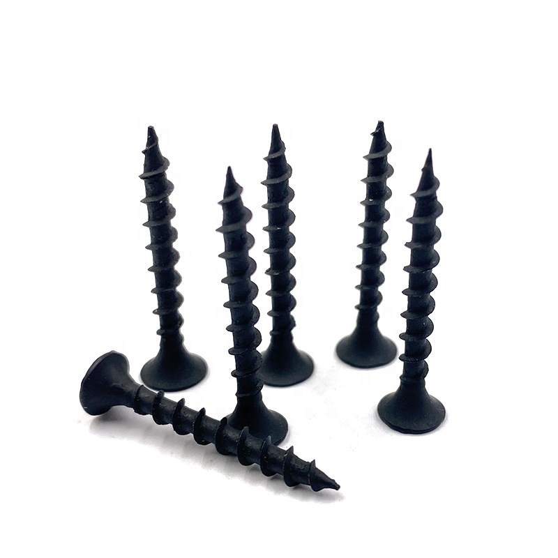 Industrial Grade Full Size Black Phosphated Drywall Screws Fast Attack Speed Rust Resistant Best Price