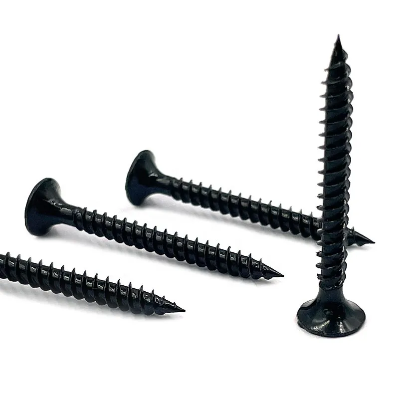 Black Phosphorus Drywall Screws Fine Thread M3 M4 Bugle Head for Light Steel Keel Wood Connection Box Packing Drywall Screws+90mm+M3.5