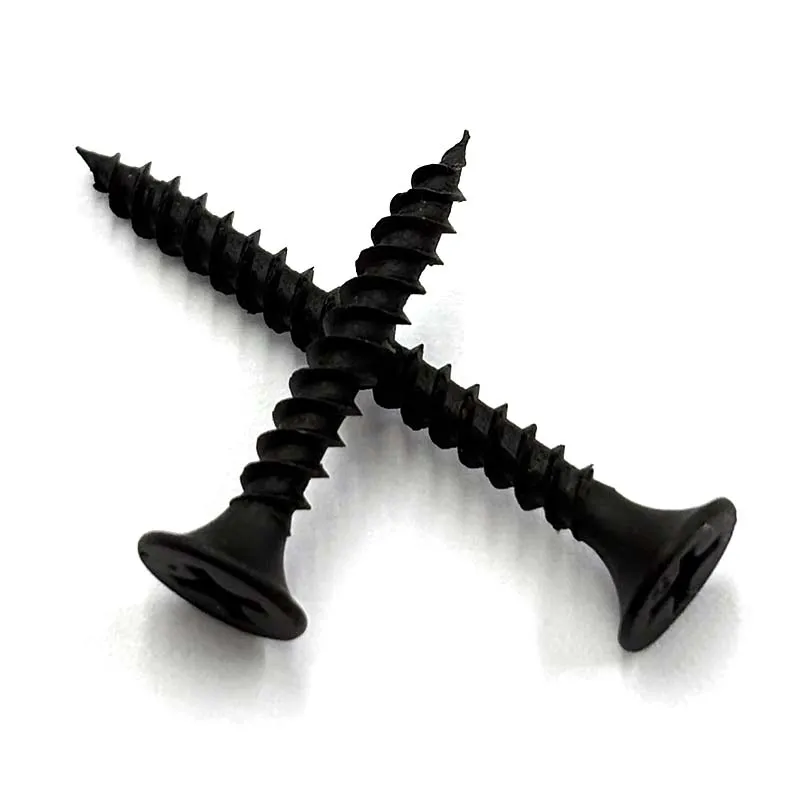 Bugle Head Drywall Screws Self-Tapping Screws Black Phosphated Thin Thread Gypsum Board Tornillos Drywall Screw