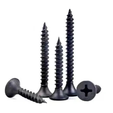 PH Bugle Head Black Drywall Screw Manufacturer Black Phosphated Gypsum Board Screws Tianjin