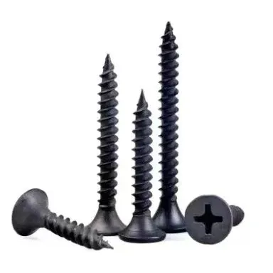 PH Bugle Head Black Drywall Screw Manufacturer Black Phosphated Gypsum Board Screws Tianjin Tapping Screws+90mm+M3.5