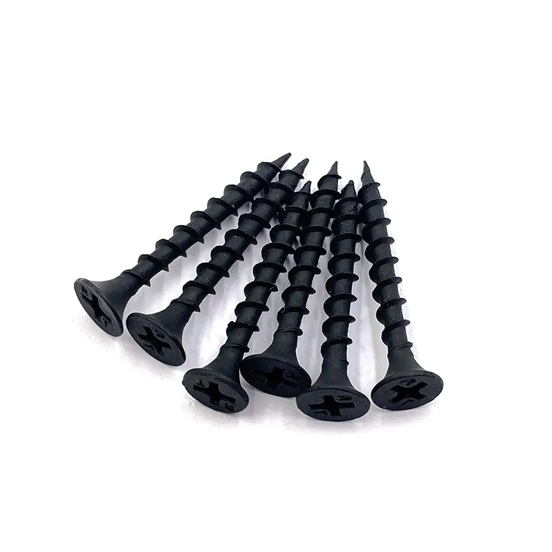 High Quality 4.2x20mm Drywall Screws Black Phosphating Low Profit Fine Thread Coarse Teeth Pointed Tips Inch Measurement System