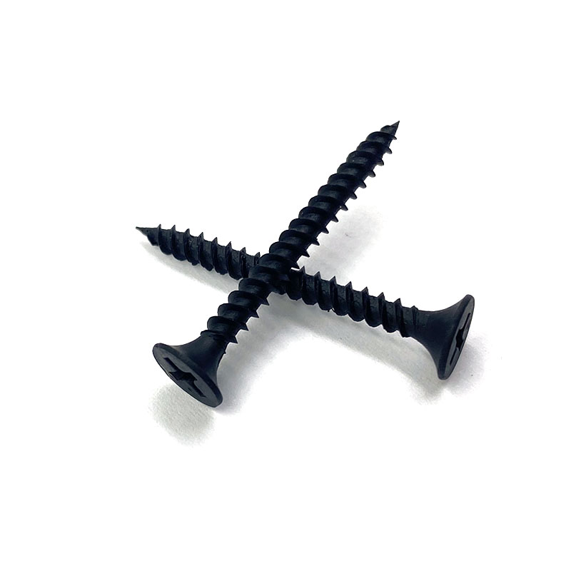 High quality black phosphated drywall screws for use with gypsum board philips Chinese manufacturer