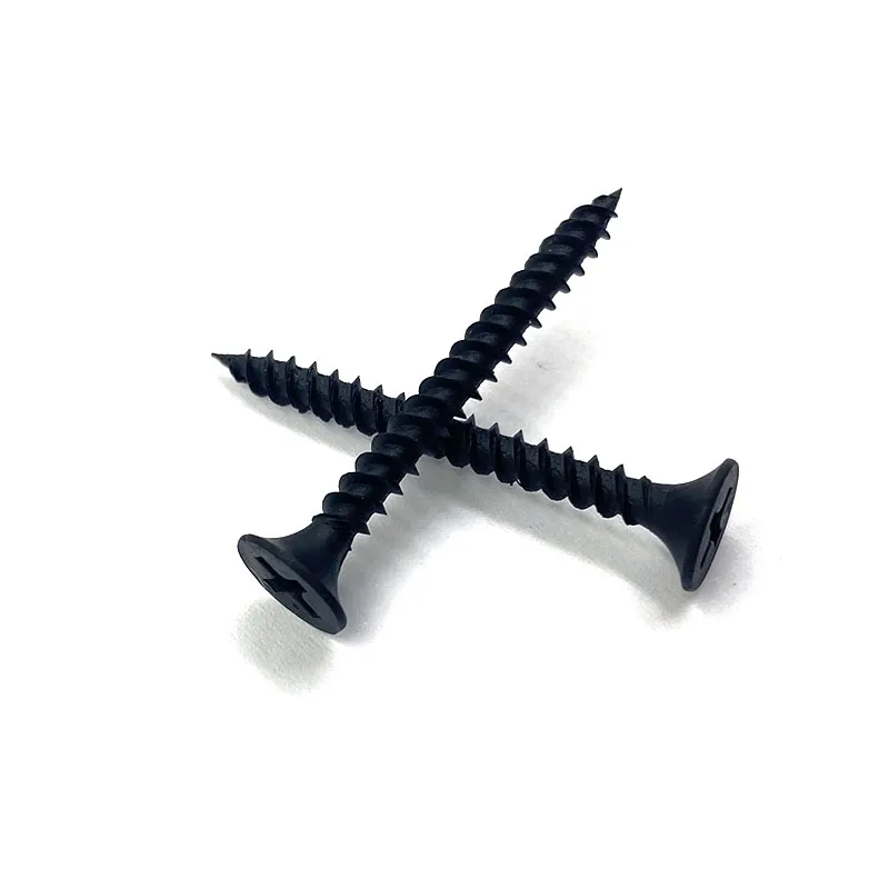 High quality black phosphated drywall screws for use with gypsum board philips Chinese manufacturer Drywall Screws+90mm+M3.5