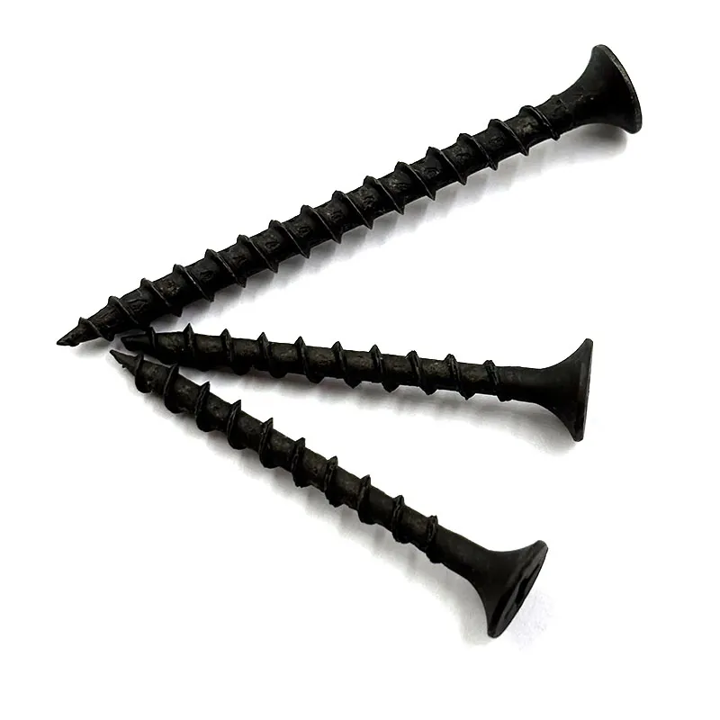 Factory Direct Sale Black Phosphated Drywall Screw with Coarse Thread Inch & Metric Measurement System