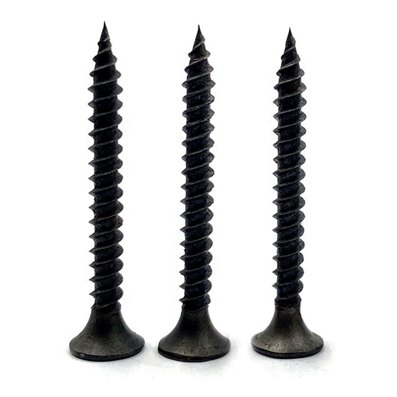 China Drywall Screw Black-box Bugle Head Drywall Screws Gypsum Board with Fine Thread Black Phosphated Material C1022.