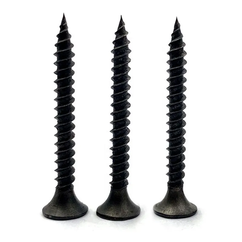 China Drywall Screw Black-box Bugle Head Drywall Screws Gypsum Board with Fine Thread Black Phosphated Material C1022.