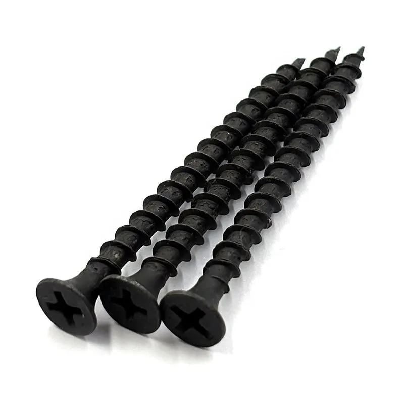 Factory Best Price Black Phosphated Gypsum Board Drywall Screws Various Size Bag Packing Drywall Screws+M3.5+90mm