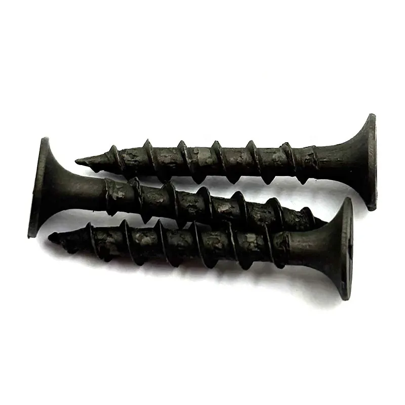 Industrial Grade Full Size Black Phosphated Drywall Screws Fast Attack Speed Durable Best Quality Price Drywall Screws+13mm-254mm+M3.5