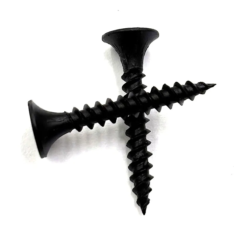 Wholesale Premium C1022 Fine Thread Bugle Head Drywall Screws Black Phosphated Finish Inch Measurement System Drywall Screws+13-254MM+M3.5