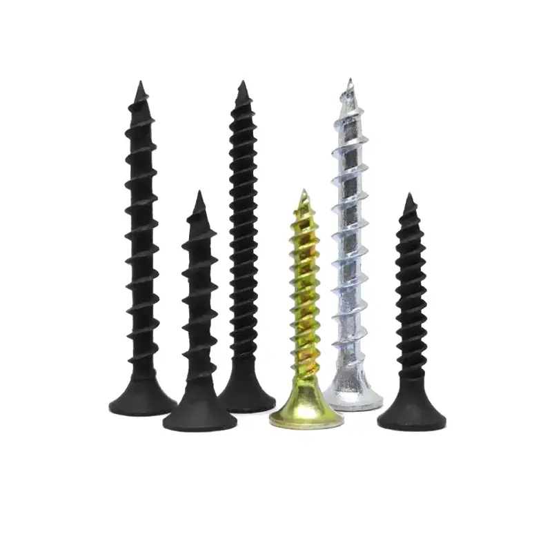 Black Phosphate Coated Stainless Steel Self-Tapping Fasteners Drywall Rosca Fina and Rosca Gruesa for Volcanita