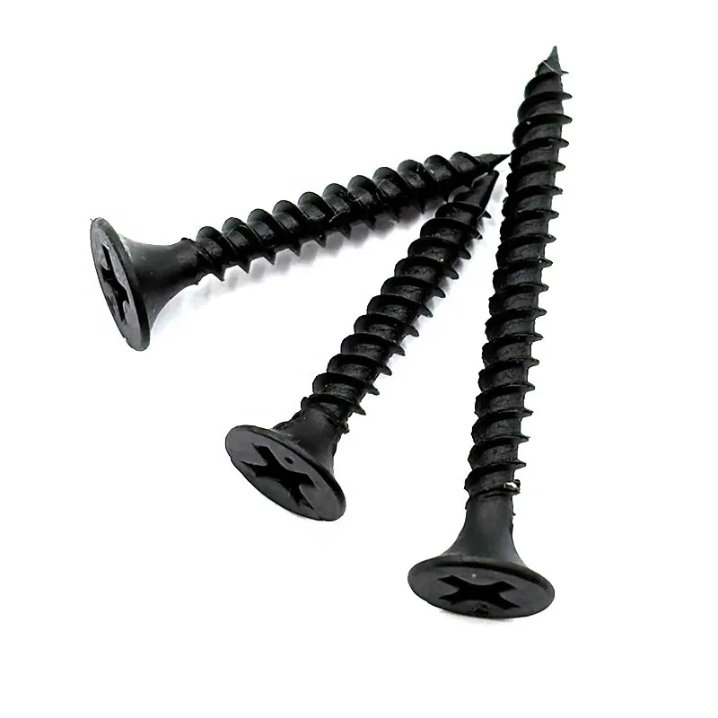 High Quality Black Phosphated Bugle Head Self Tapping Screw Factory Hot Sale Available with Coarse Thread Drywall Screws+200 mm+M3.5