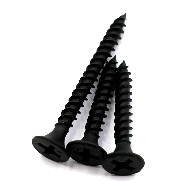 Special Black Phosphating Drywall Screws 3.5x13mm Fine Teeth and Pointed Tips Inch Measurement System