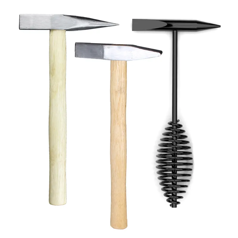 Wholesales Professional 300g/500g Carbon Steel Electric Welding Chipping Hammer with Spring Handle Machinist Hammer Picking & Chipping Hammers+Steel+300 g