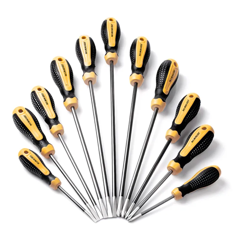 Heavy Duty Plastic TPR Phillips Screwdriver Industrial Flat Head Home Use Chrome OEM Customizable Customized Color Multiple