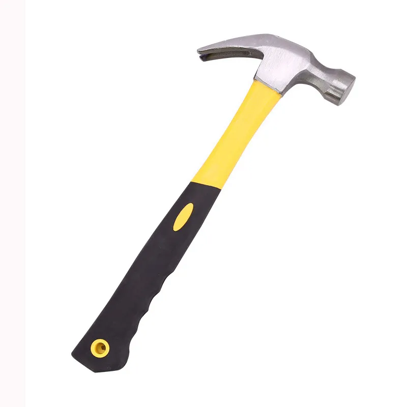 JOINWIN 0.25kg 12oz 16 oz 20 oz DIY OEM Industrial Grade Claw Hammer with Curved Carbon Steel Head and Fiberglass Handle Claw Hammers+PVC+16 oz(453.59g)