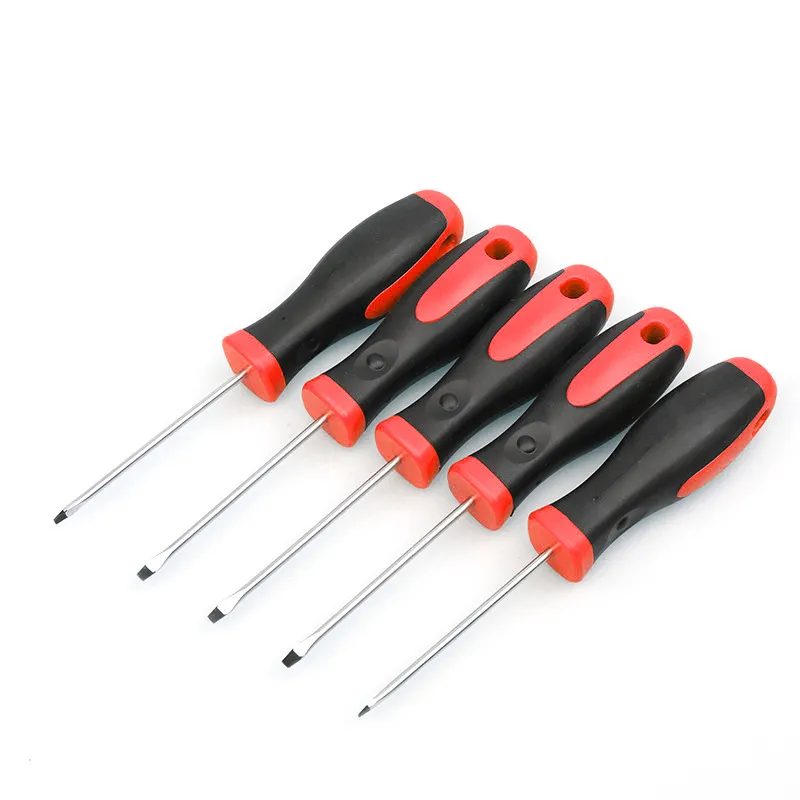 Professional Phillips CRV Portable Screwdriver Set Plastic TPR Multifunction Long Hand Industrial Grade OEM Customizable Chrome