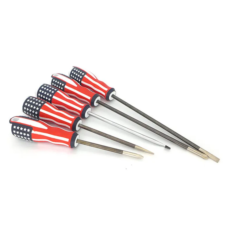 Industrial Non-Sparking Safety Slotted Flat Phillips Cross Two Head Screwdriver Plastic Chrome Vanadium Steel OEM