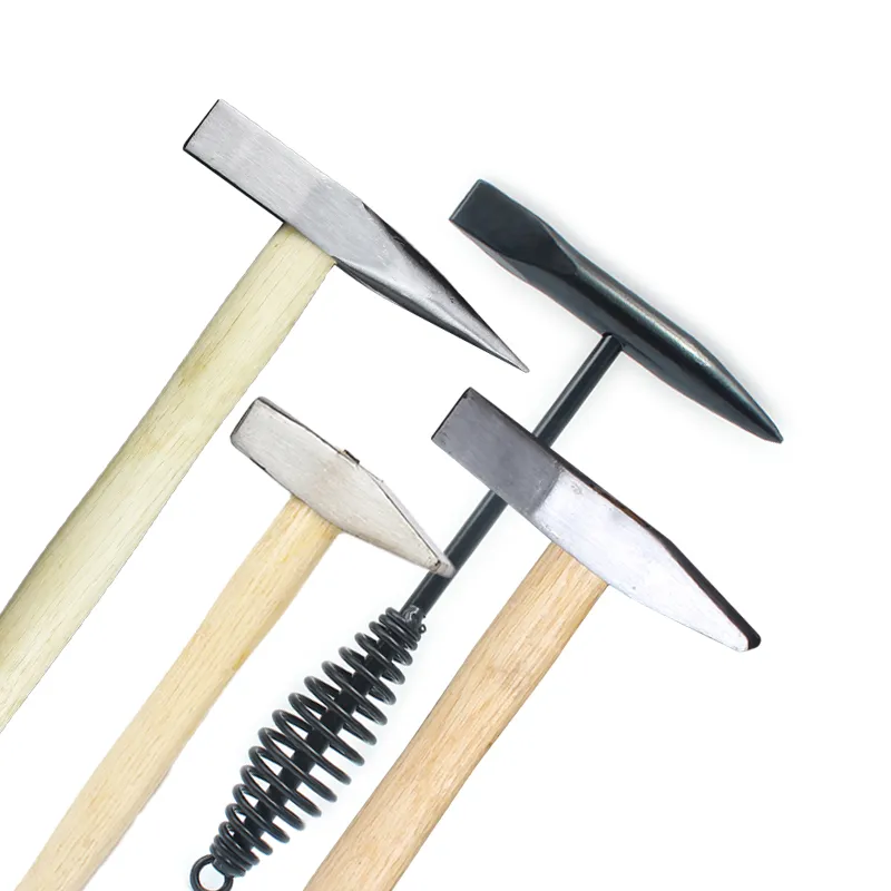 Electric Welding Hammer with Wood/Spring Handle Customized OEM Support for Chipping & Scaling Machinist's Hammers+Carbon Steel+300 g