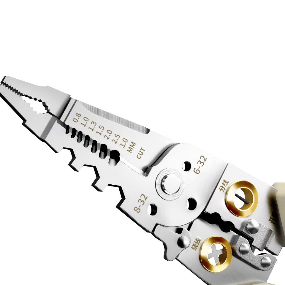 Heavy Duty Combination Pliers for Wire Stripping and Cable Cutting High Carbon Steel Rubber Handle Metric DIY & OEM Customizable