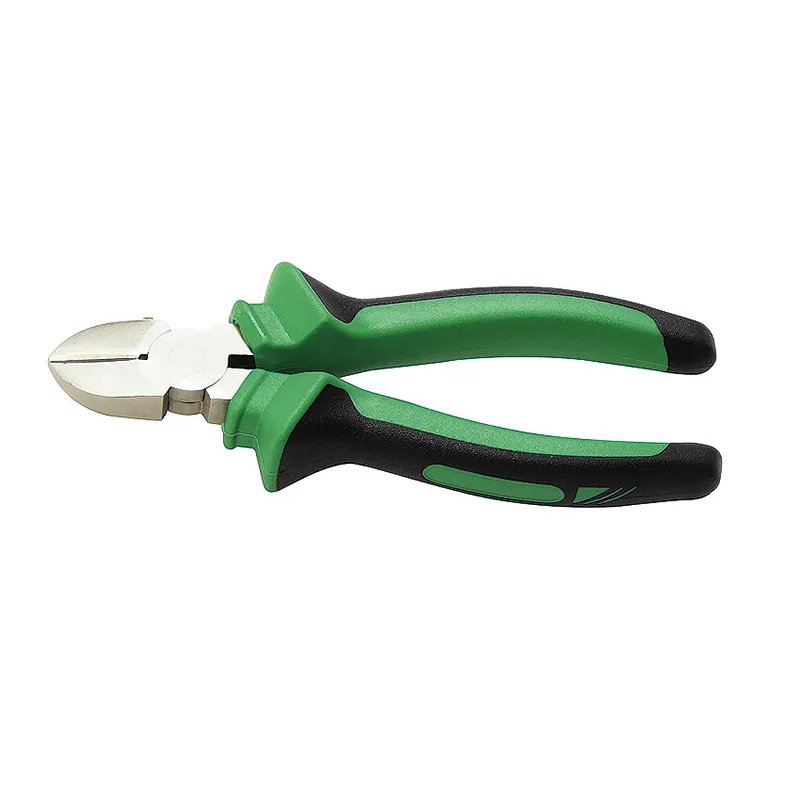 High Leverage Diagonal Cutting Pliers Serrated Steel Jaw Surface OEM Customizable 200 mm+1 1/2 in+Flat Nose