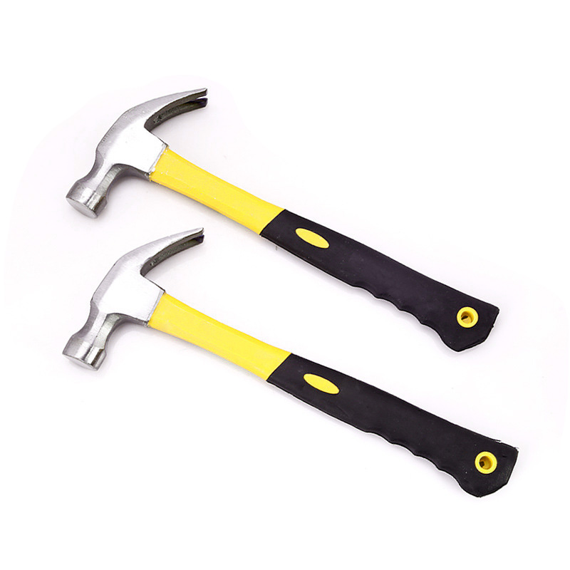 JOINWIN Fully Heated Polished 300g Wooden Steel Claw Hammer Tire Fiberglass Handle 16 oz 20oz Stubby Face Curved 600g Hammer