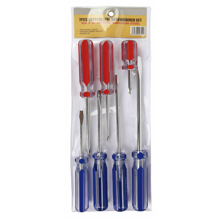 China Wholesale Cheap Factory Direct Ready to Ship PVC Handle Cross Point Trophy Screwdriver Size 4 Inch 6 Inch 8 Inch Set