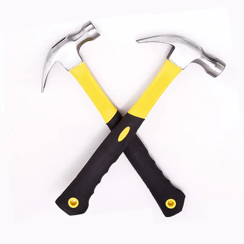 Professional Heavy Duty 8/12/16/24oz Rubber Mallet Hammer for Floor Ceramic Tile Installation OEM Customizable Fiberglass Rubber Claw Hammers+PVC+16 oz(453.59g)
