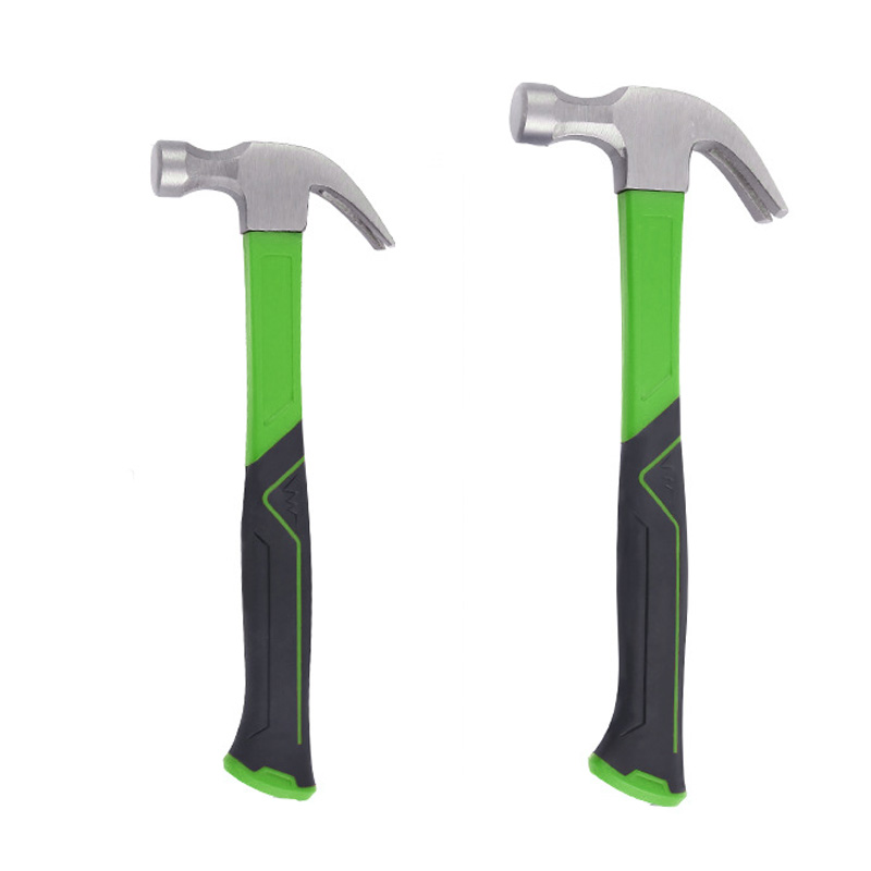 Professional Carbon Steel All-Purpose Stubby Nail Puller Magnetic Claw Hammer Fiberglass for Professional Nail Starter