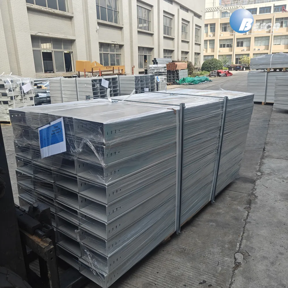Metal Cable Channel Perforated Cable Tray Standard Size 300 400 China+BC1/2/5/6 Cable Tray Straight+Besca+3000mm+50-1000mm