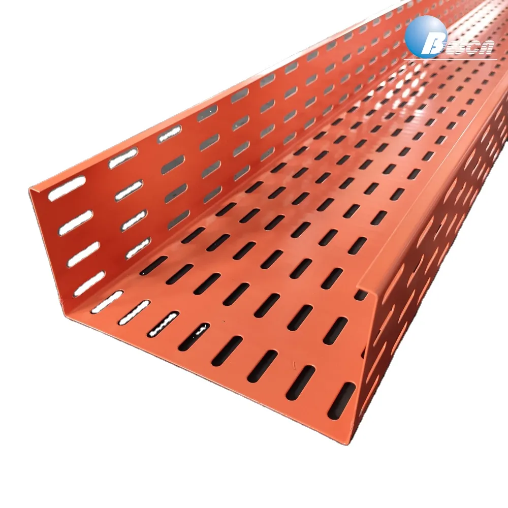 Ventilated Cable Tray Easy to Dissipate Heat with Hot dip galvanizing Coat Industrial Chemical Use Jiangsu, China+BC+BESCA+2.44mm/3m/6m+50-900mm