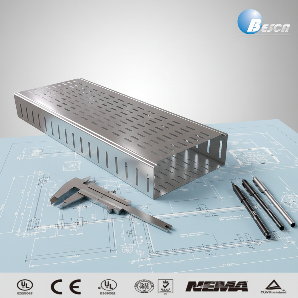 EN IEC Standard Cable Tray GI Perforated Cable Tray Factory Price