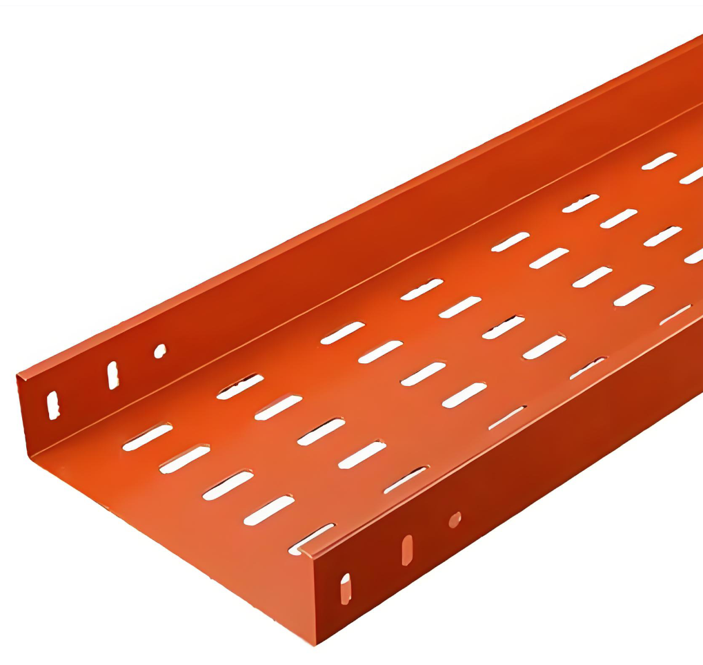 Red Powder Coated Cable Tray Safety Color Coding for Emergency and Fire Protection Systems