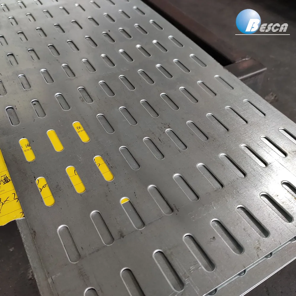 Electrical Supplies Slotted Cable Tray OEM Galvanized Cable Tray Cover Shanghai, China+BC+Besca+3000mm+50-1000mm