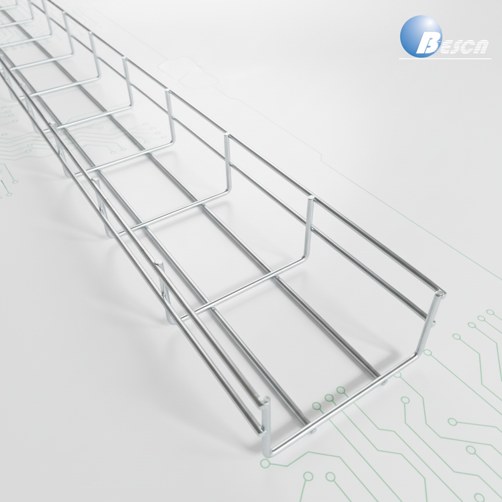 WIRE MESH CABLE TRAY STRAIGHT 50x50x3000 (WxHxL) with Bracket and Connectors Assembly